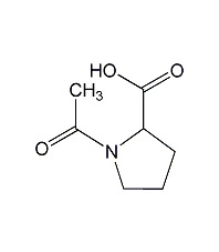 n-乙酰－l-脯氨酸結構式